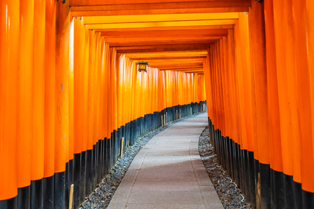 Beautiful fushimi inari shrine temple in Kyoto Japanのeditorial素材
