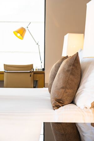 Beautiful elephant towel on bed with pillow and blanket decoration in bedroom interiorの写真素材