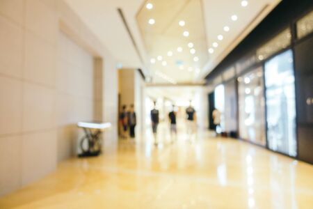 Abstract blur and defocused shopping mall of department store interior for backgroundの写真素材