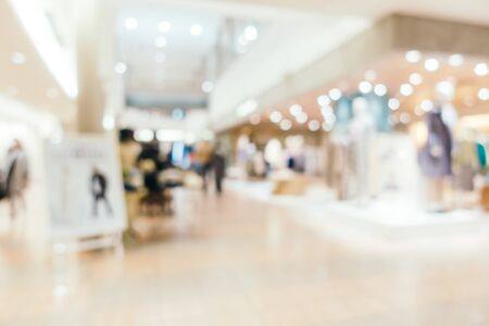 Abstract blur and defocused luxury shopping mall of department store interiorの写真素材