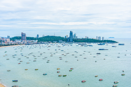 Pattaya Thailand - 26 July 2019 Beautiful landscape and cityscape of pattaya city in Thailandのeditorial素材