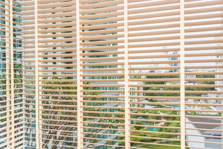 Blinds shade window decoration interior of roomの写真素材