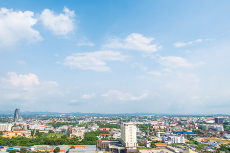 Beautiful landscape of Pattaya city in chonburi Thailandのeditorial素材