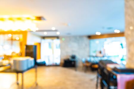 Abstract blur coffee shop cafe and restaurant interior for background - Vintage Filter