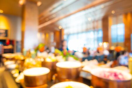 Abstract blur restaurant and coffee shop cafe for backgroundの写真素材