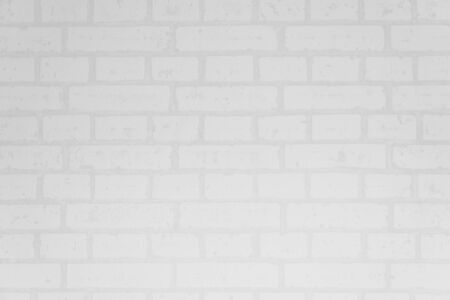 White brick wall surface and texture for backgroundの写真素材