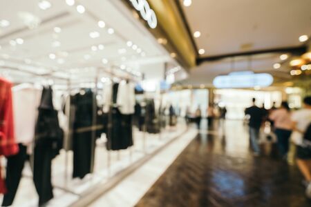 Abstract blur and defocused beautiful luxury shopping mall of department store for backgroundの写真素材
