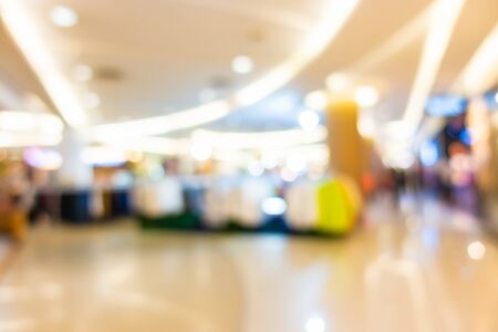 Abstract blur shopping mall in department store interior for backgroundの写真素材