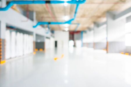 Abstract blur car parking interiorの写真素材