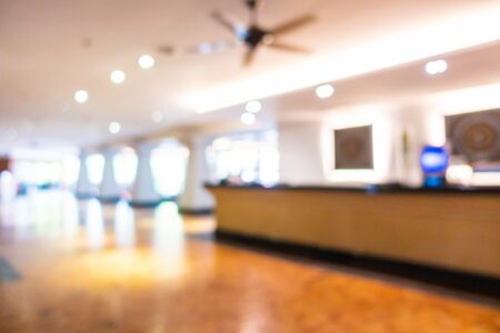 Abstract blur hotel lobby interior room for background
