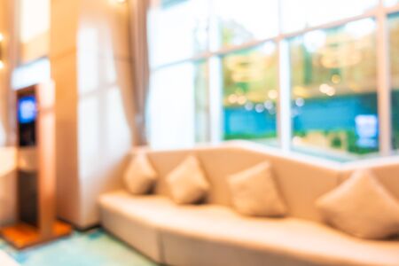 Abstract blur hotel lobby interior room for background