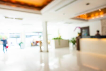 Abstract blur hotel lobby interior room for backgroundの写真素材