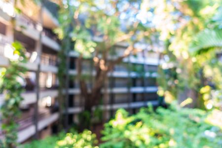 Abstract blur exterior hotel and resort for backgroundの写真素材