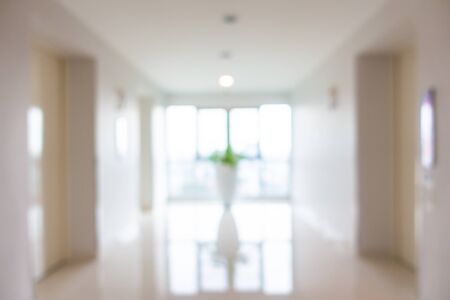 Abstract blur hotel lobby interior room for backgroundの写真素材