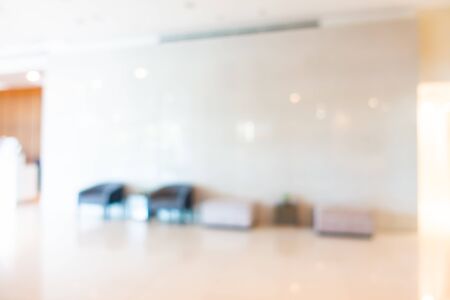 Abstract blur hotel lobby interior room for backgroundの写真素材