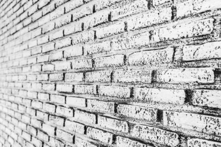 Abstract grey white color brick wall texture for background
