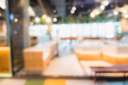 Abstract blur and defocus shopping mall in department store interior for backgroundの写真素材
