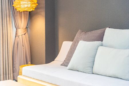 Pillow on sofa decoration interior of living roomの写真素材