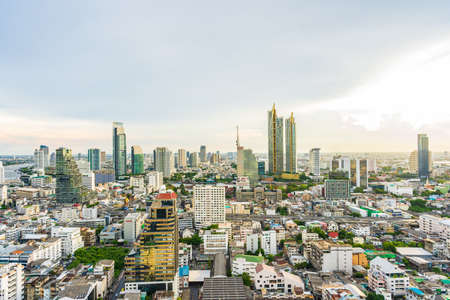 Bangkok, Thailand - 25 June 2020 : Beautiful architecture building around bangkok city in Thailand