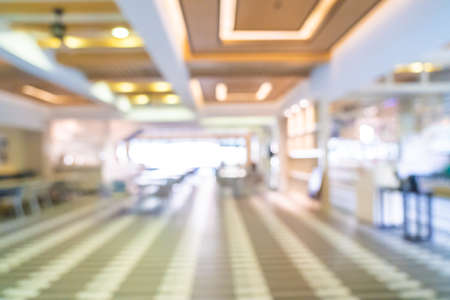 Abstract blur restaurant and coffee shop cafe interior for backgroundの写真素材
