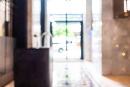 Abstract blur and defocus luxury hotel and lobby interior for background
