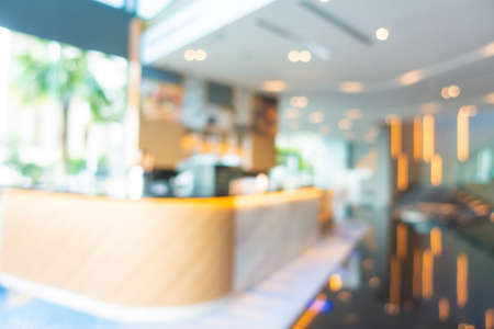 Abstract blur hotel lobby interior and hall for background