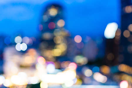 Abstract blur and defocused architecture building around cityの写真素材