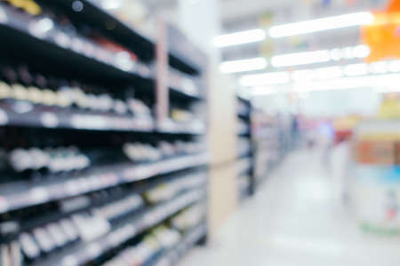 Abstract blur and defocus shopping mall in department store interior for backgroundの写真素材