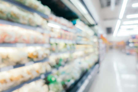 Abstract blur and defocus shopping mall in department store interior for backgroundの写真素材