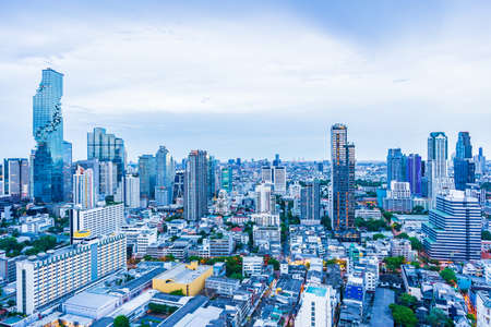 Bangkok, Thailand - 25 June 2020 : Beautiful architecture building around bangkok city in Thailandのeditorial素材