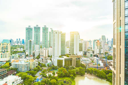 Beautiful architecture building around bangkok city in Thailandのeditorial素材