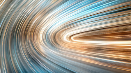 A Dynamic light trails create mesmerizing effect in motionの素材