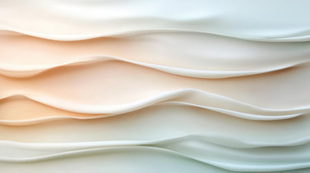 Soft gradient waves in soothing tones create tranquil and poetic atmosphereの素材