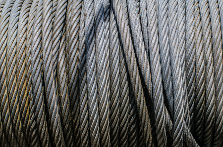 roll of wire rope in a coil