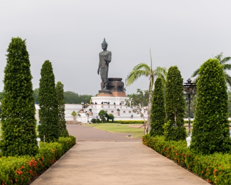 Serenity at Phutthamonthon in thailandの写真素材