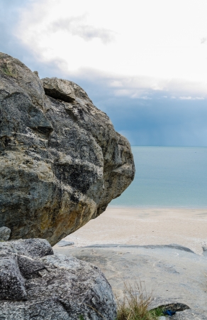 Rock on the beach so beautiful in Khao Taoの写真素材