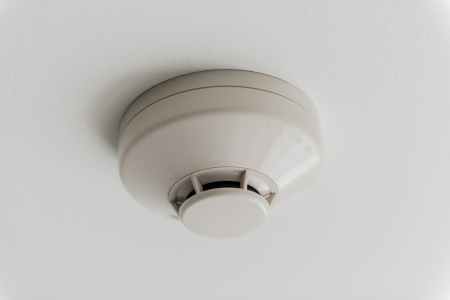 Smoke detector on the Ceiling