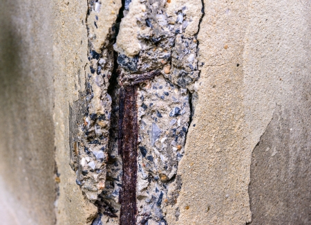 Old White wall cracks and Apartの写真素材