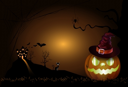 The Halloween Background. EPS vectorのイラスト素材