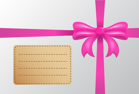 Pink bow cute gift boxのイラスト素材