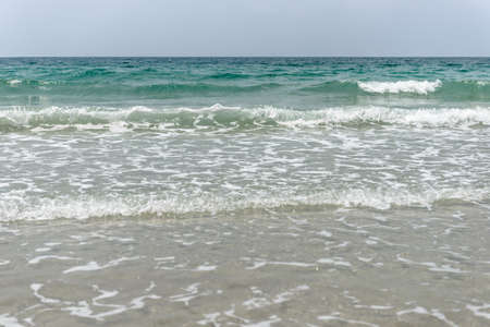 Beach and mountains in Sattahip Chonburi Thailandの写真素材