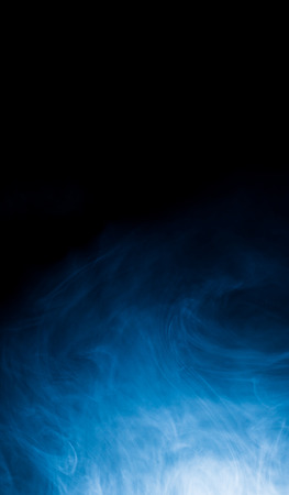 dense smoke on black backgroundの写真素材
