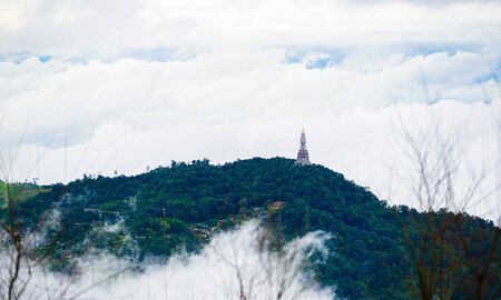 Mountain road at ( phu tubberk) in Phu Hin Rong Kla National Park, Phetchabun Province, Thailandの写真素材
