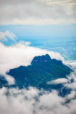 mountain and mist in Phu Thap Boek, Phetchabun Province, Thailand.の写真素材
