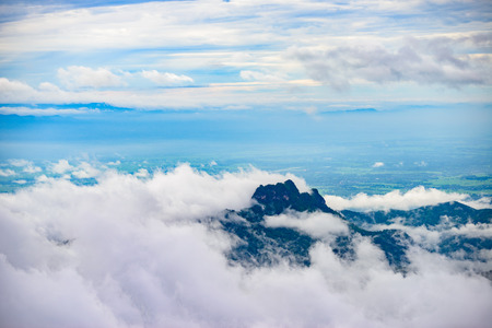 mountain and mist in Phu Thap Boek, Phetchabun Province, Thailand.の写真素材
