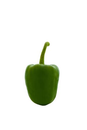 bell peppers isolated on white background. with clipping pathの写真素材