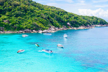 Tropical beach, Similan Islands, Andaman Sea, Thailandの写真素材