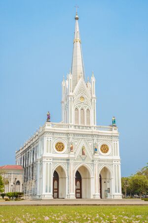 The Roman Catholic Church(The Nativity of Our Lady Cathedral), Samutsongkhram, Thailand. travel location, Thailandの写真素材