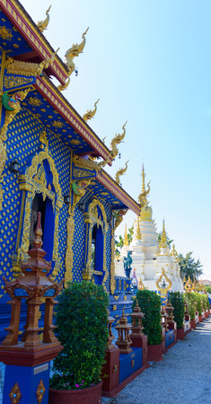 Buddhist Temple  " wat rong sua ten " Chiang Rai, Thailandの写真素材