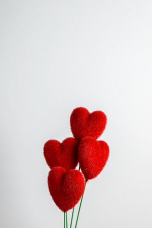 The heart shape on the zinc pot table. Valentines Day background and space for your some messageの写真素材